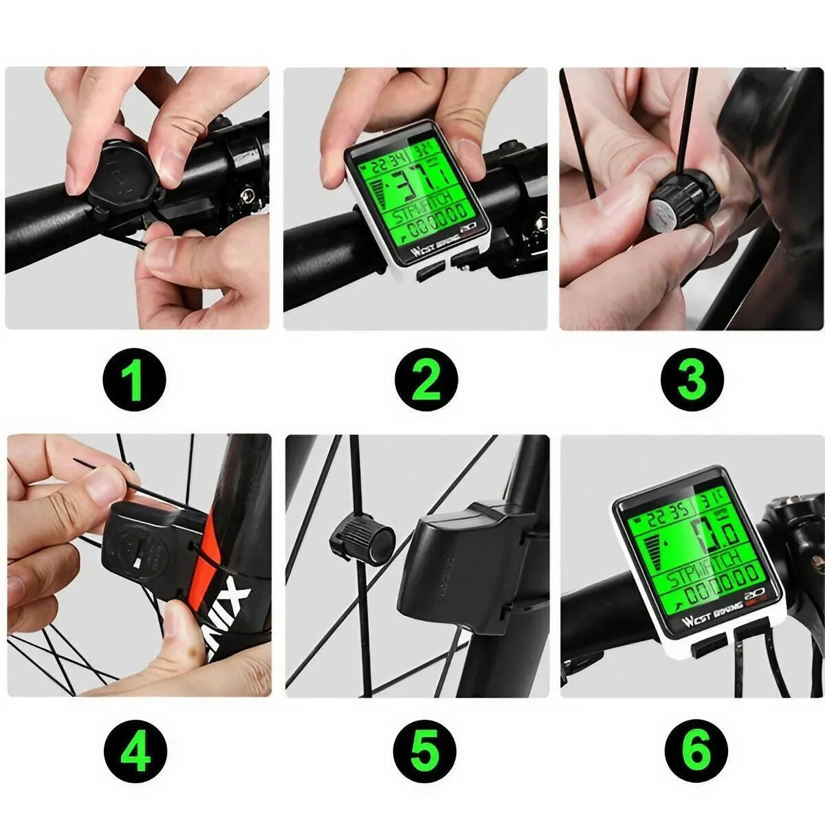 Waterproof Wireless Cycling Bike Computer Multifunction LCD Bicycle Speedometer 5 Language Odometer