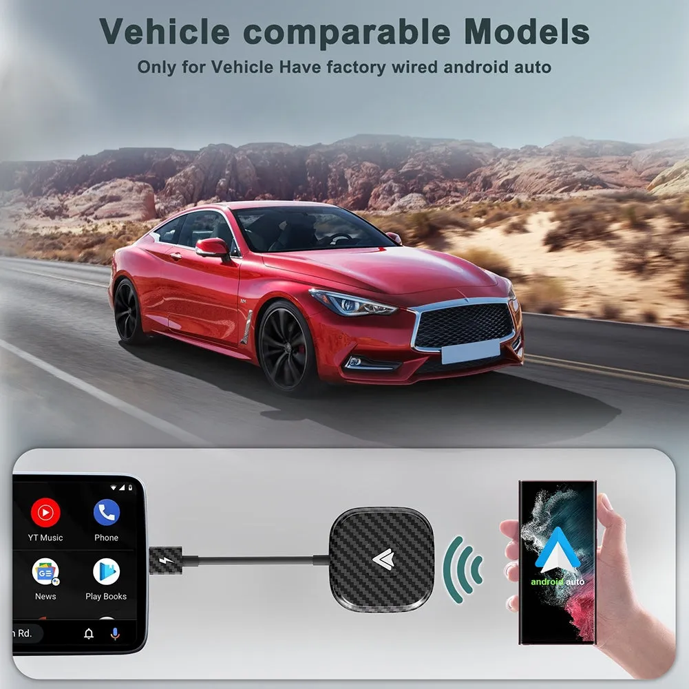Wireless Adapter Compatible For CarPlay Android Auto 2.4Ghz 5GHZ