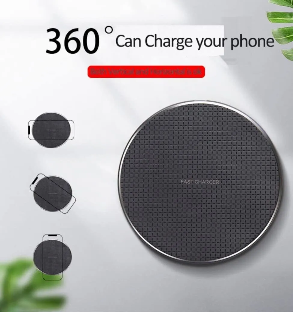 Wireless Charger | Fast Charging Pad with LED Indicators | 15W Qi-Compatible