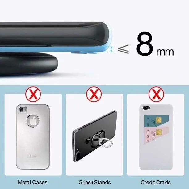 Wireless Charger | Fast Charging Pad with LED Indicators | 15W Qi-Compatible