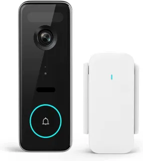 Wireless Video Doorbell Camera, 5MP Ultra HD,  Triple Motion Detection with Homebase, Work with Alexa & Google Assistant