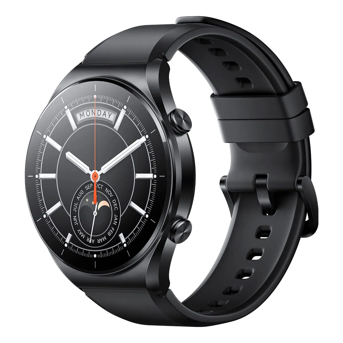Xiaomi Watch S1, Sapphire Glass, Stainless Steel Case, 1.43" AMOLED Display, Dual-Band GPS, Leather Strap, Bluetooth Phone Call, 117 Fitness Modes, Wireless Charging, Black