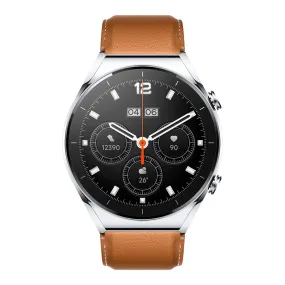 Xiaomi Watch S1, Sapphire Glass, Stainless Steel Case, 1.43" AMOLED Display, Dual-Band GPS, Leather Strap, Bluetooth Phone Call, 117 Fitness Modes, Wireless Charging, Silver
