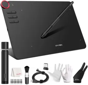 XP-PEN Deco 03 Drawing Tablet, 8091 Level Pen Stylus, Battery-Free, 2.4G Wireless Connectivity, Shortcut Dial, Programmable Buttons, Works with Windows 11/10/8/7, Mac OS, Chromebook