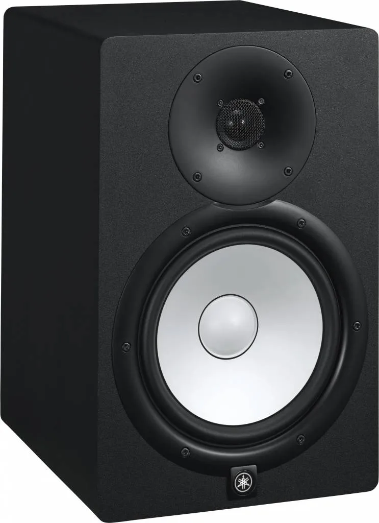 Yamaha HS8 8'' Powered Studio Monitor Black Cabinet White Polypropylene Woofer