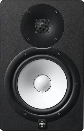 Yamaha HS8 8'' Powered Studio Monitor Black Cabinet White Polypropylene Woofer