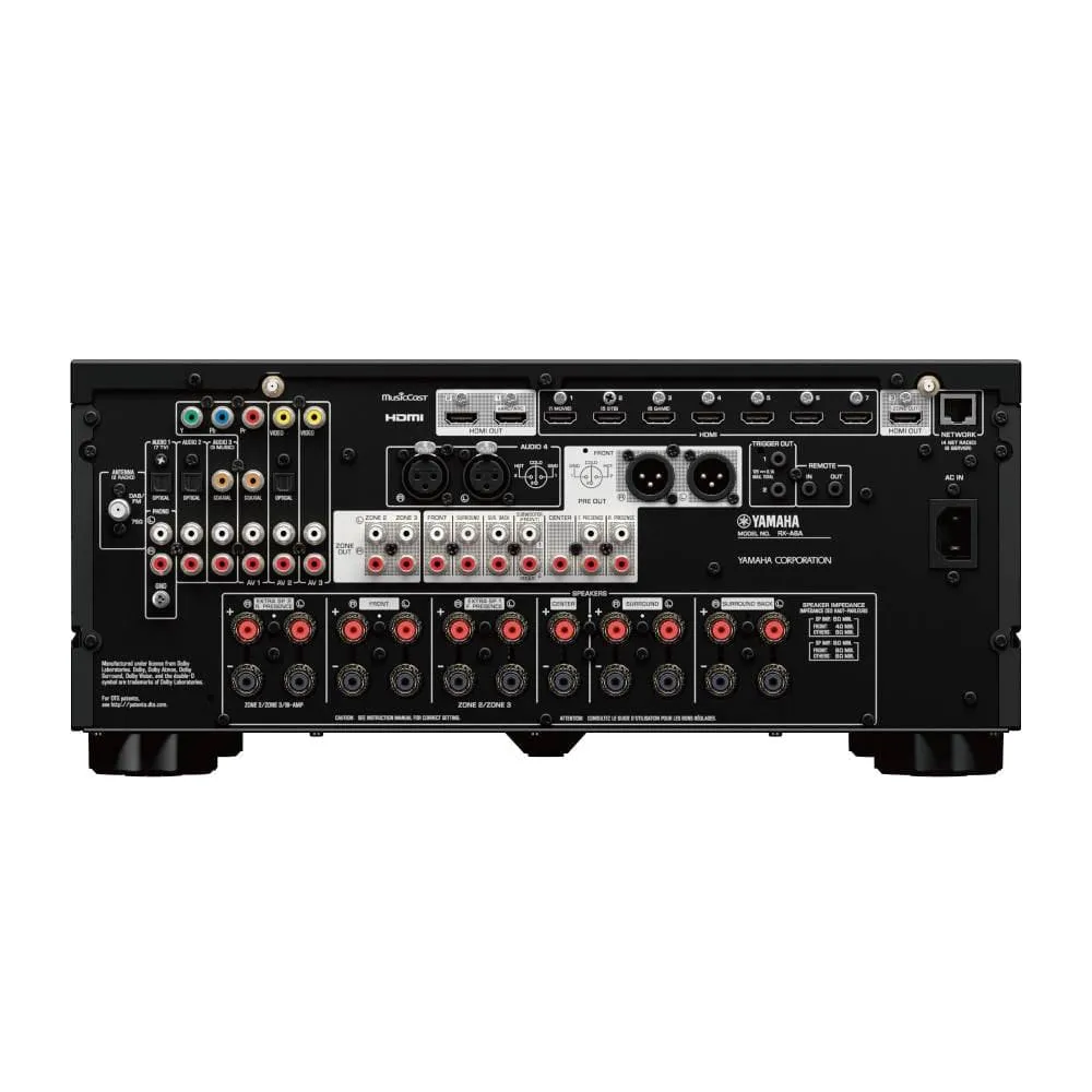 Yamaha RXA6A Aventage 9.2 channel AV Receiver With MusicCast, Black